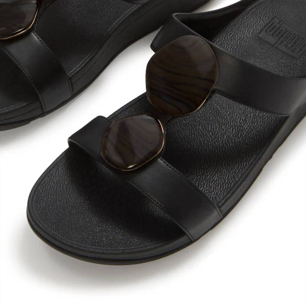 NEW FITFLOP women's fino slide in black - Picture 3 of 4